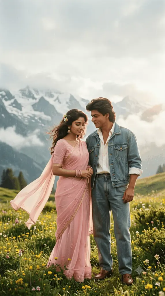 90s Bollywood Love Story | Vintage Couple Vibes 🎞️✨ More title - ChatGPT prompt